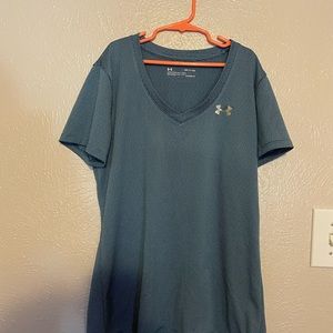 Womens under armour blue shirt , small